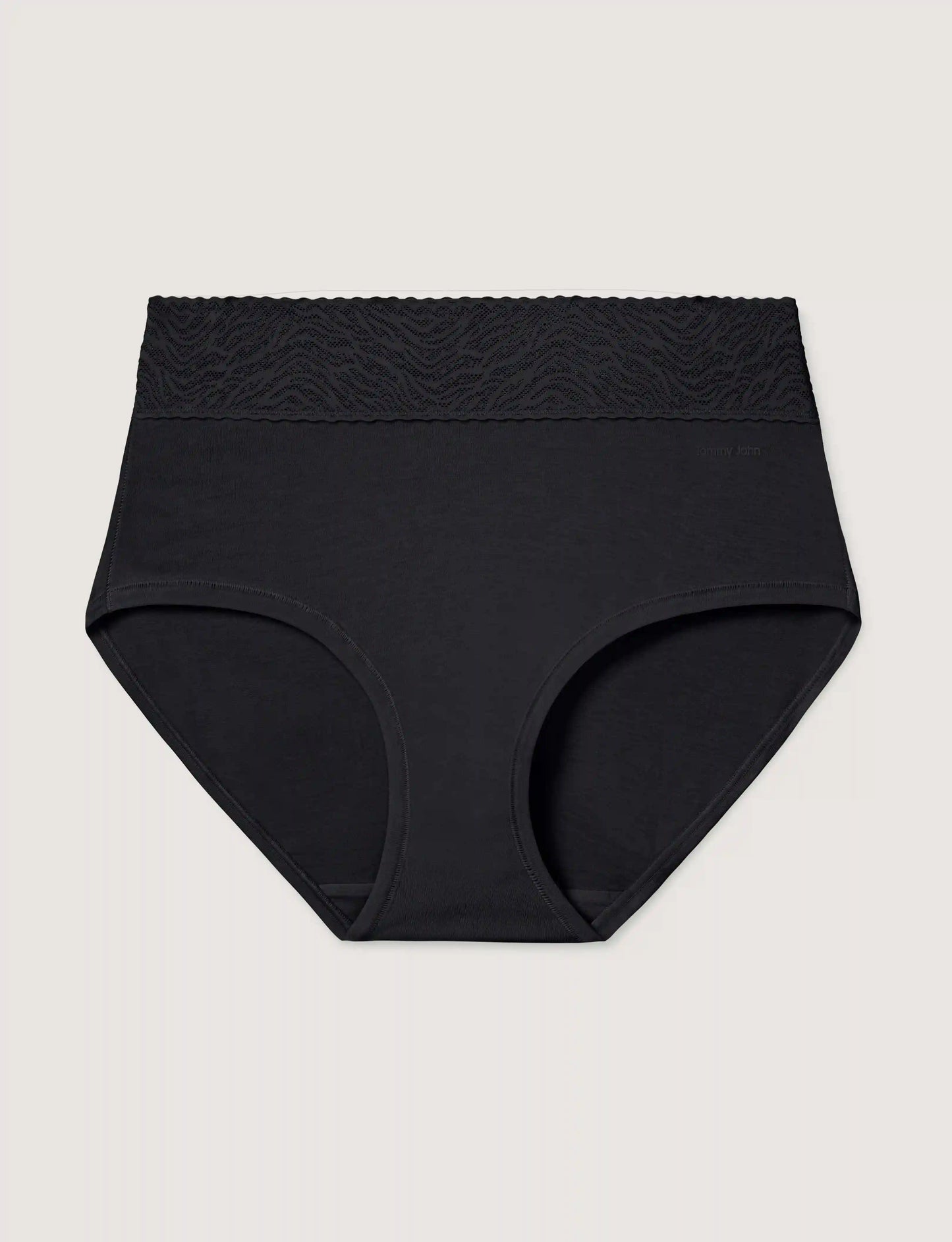 Women's Cool Cotton High Rise Brief, Lace Waist