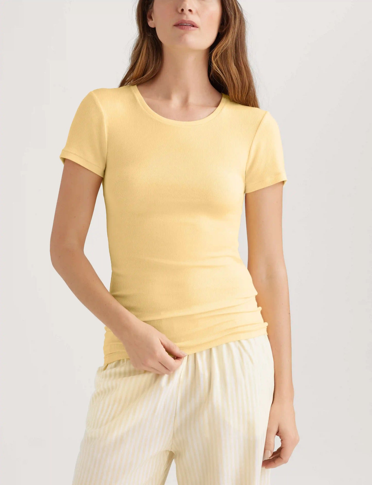 Women's Micro Rib Cap Sleeve Tee
