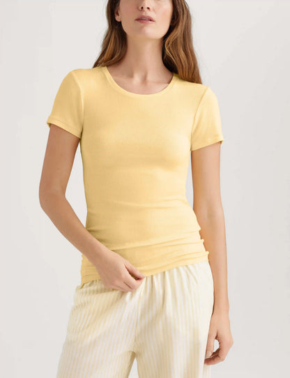Women's Micro Rib Cap Sleeve Tee