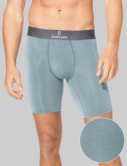 Second Skin Luxe Rib Boxer Brief 8"
