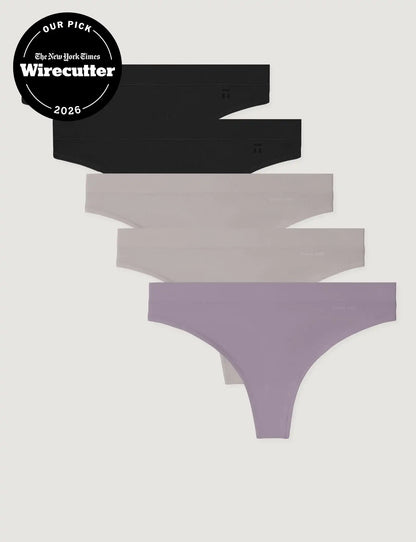 Women's Second Skin Thong (5-Pack)
