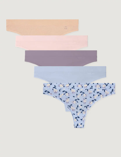 Women's Second Skin Thong (5-Pack)
