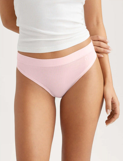Women's Second Skin Luxe Rib Thong (5-Pack)