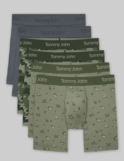 Second Skin Mid-Length Boxer Brief 6" (6-Pack)