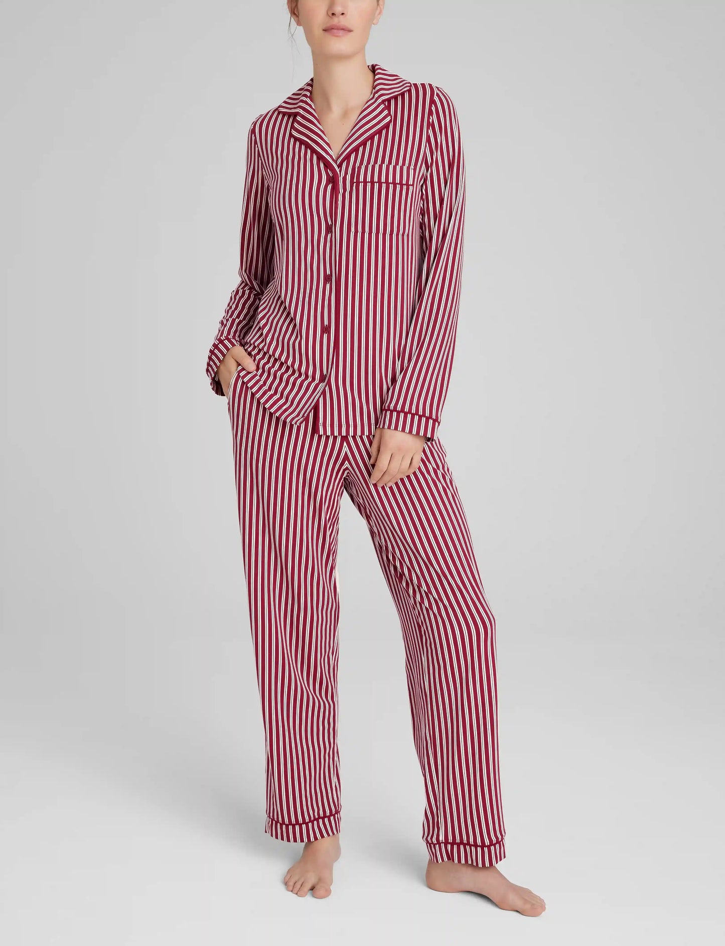 Women's Downtime Long Sleeve Pajama Top & Pant Set