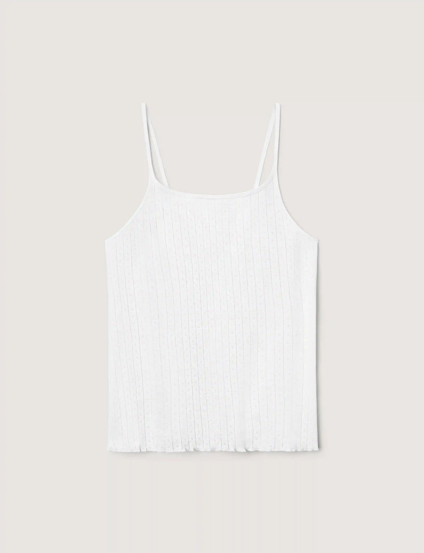 Women's Cotton Pointelle Rib Camisole