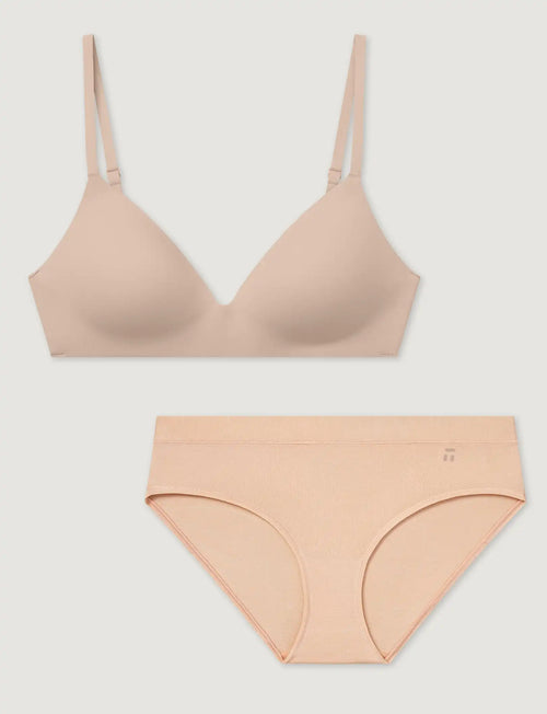 Second Skin Wireless T-Shirt Bra & Brief Set