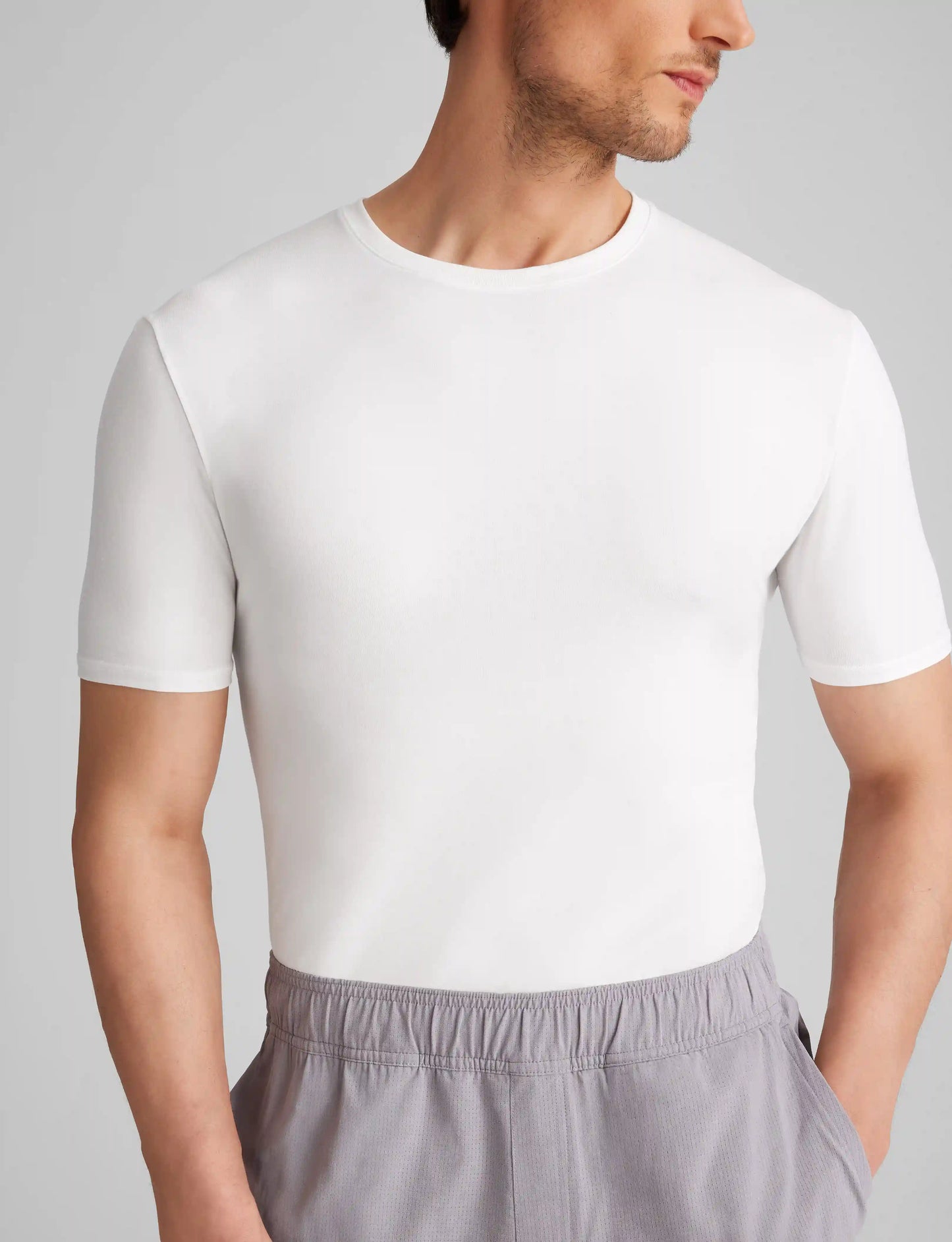 Cool Cotton Crew Neck Stay-Tucked Undershirt