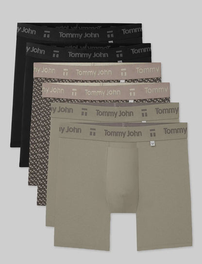 Air Mid-Length Boxer Brief 6" (6-Pack)