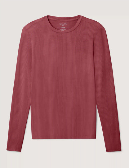 Women's Second Skin Luxe Rib Long Sleeve Crew Neck