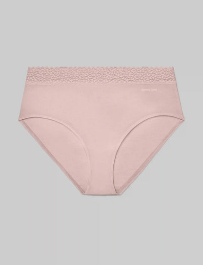 Women's Second Skin High Rise Brief, Lace Waist