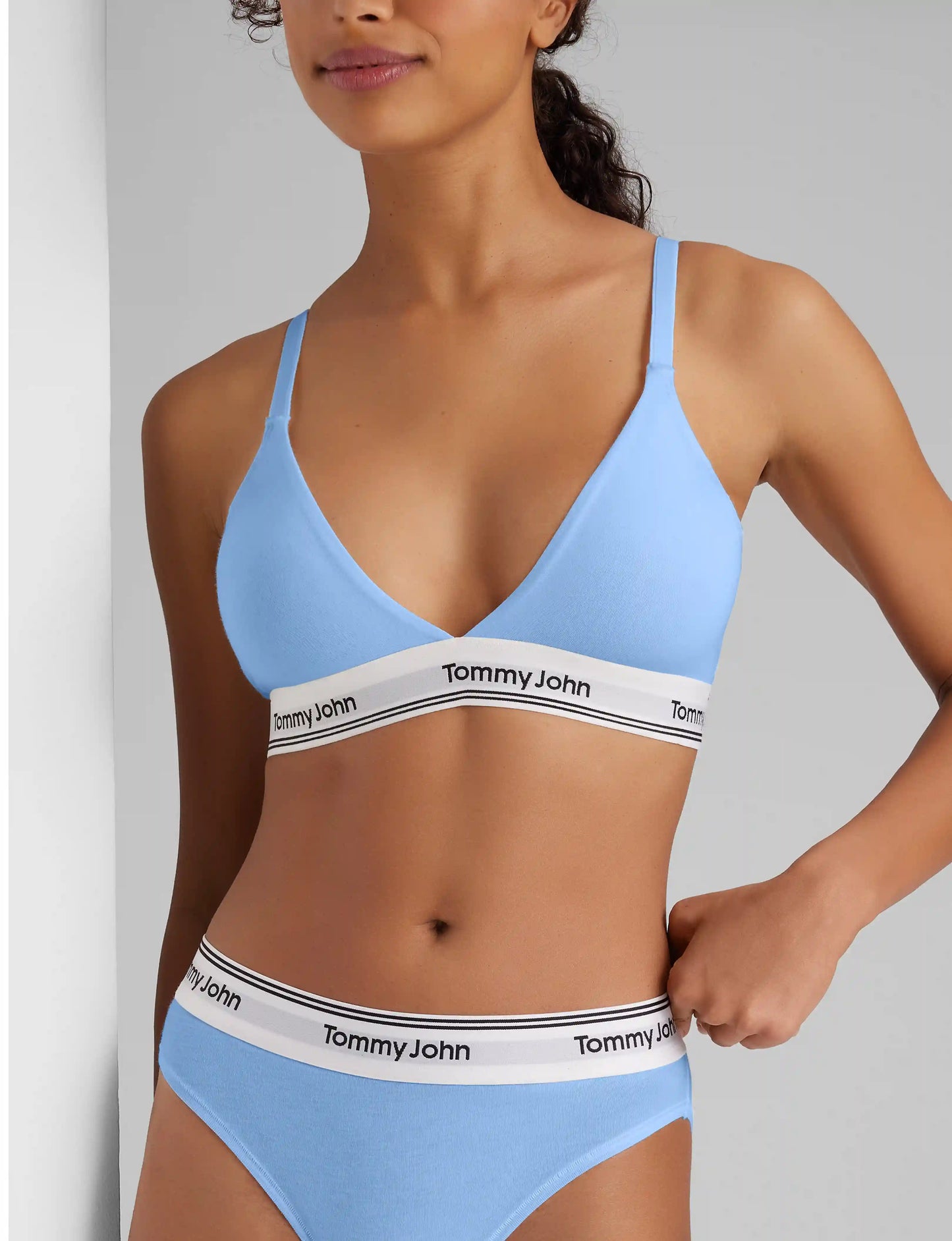 Signature Cotton Triangle Bralette