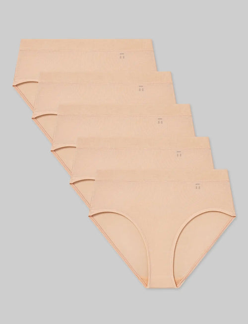 Women's Second Skin High Rise Brief (5-Pack)