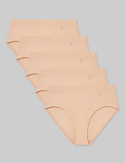 Women's Second Skin High Rise Brief (5-Pack)
