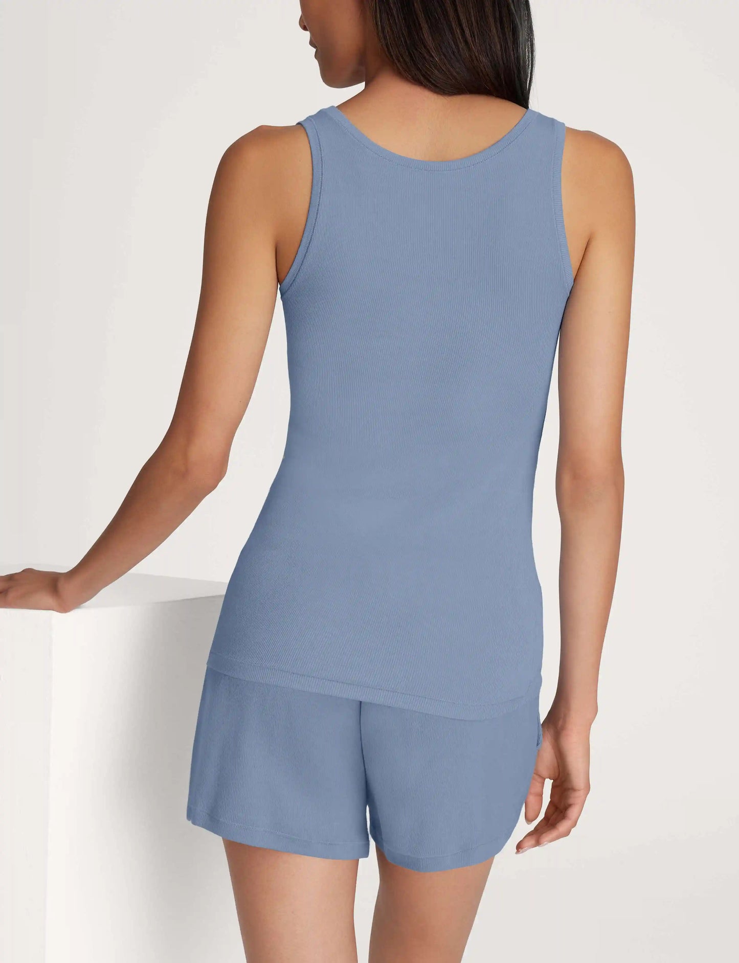 Women's Micro Rib Tank & Short Set