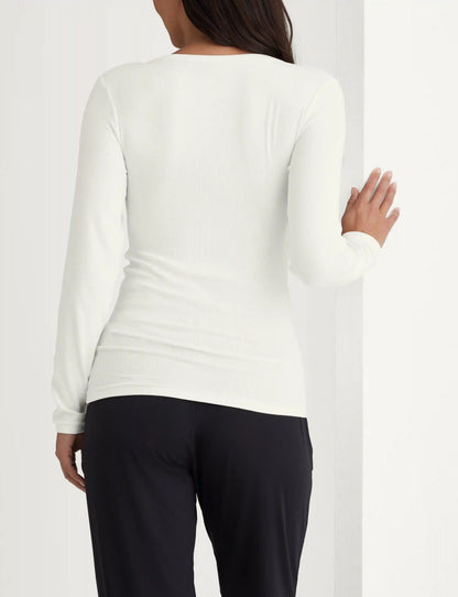 Women's Micro Rib Long Sleeve Tee