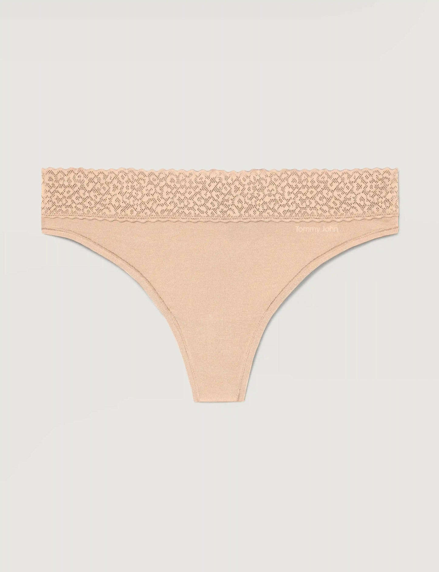 Women's Second Skin Thong, Lace Waist