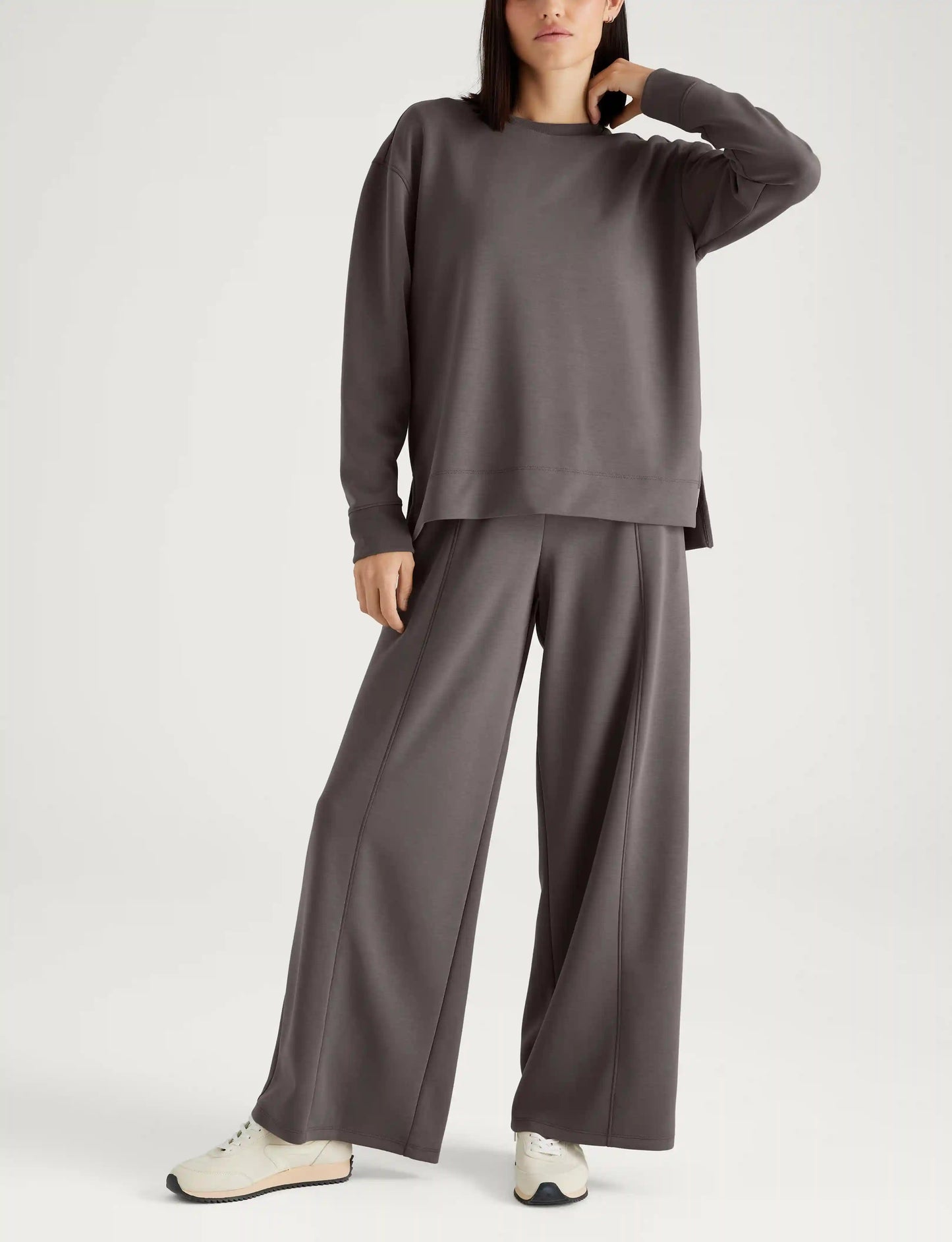 Women's Luxe Traveler Knit Long Sleeve Crew & Pant Set