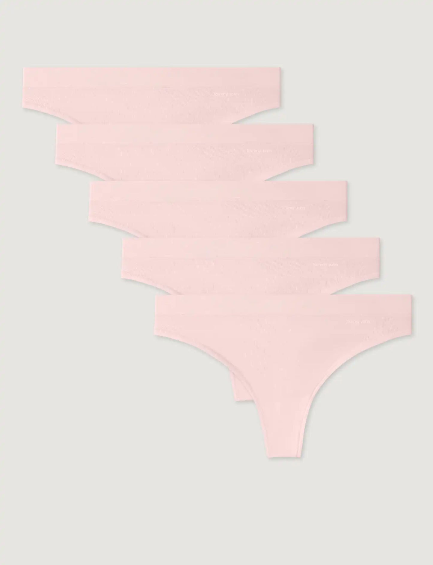 Women's Second Skin Thong (5-Pack)