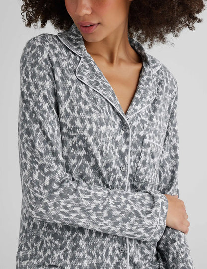 Women's Downtime Long Sleeve Pajama Top & Pant Set