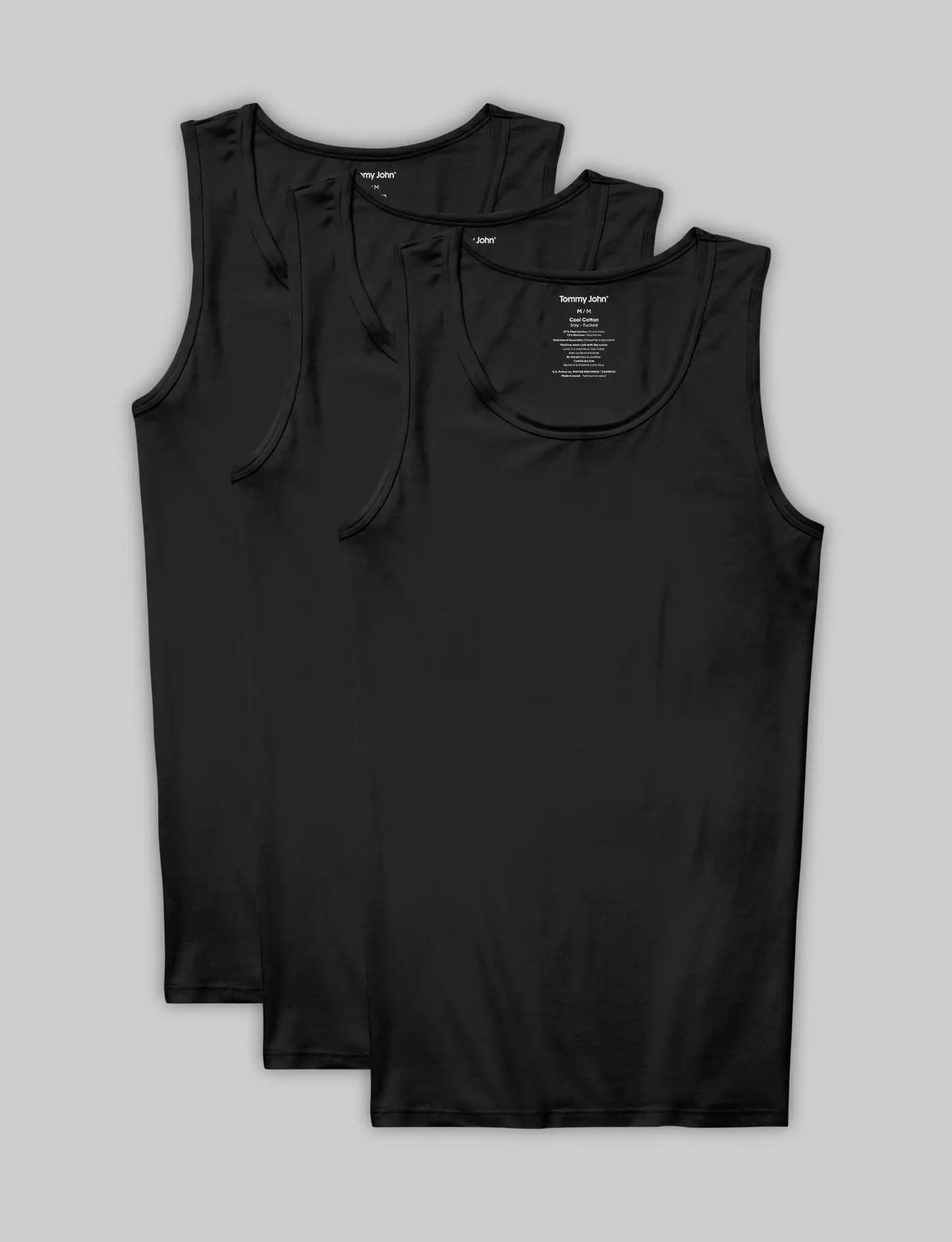 Cool Cotton Tank Stay-Tucked Undershirt (3-Pack)