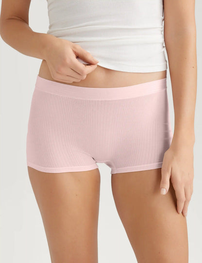 Women's Second Skin Luxe Rib Boyshort (5-Pack)