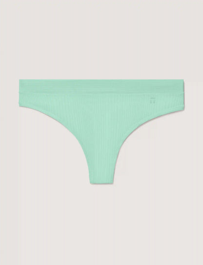 Women's Second Skin Luxe Rib Thong