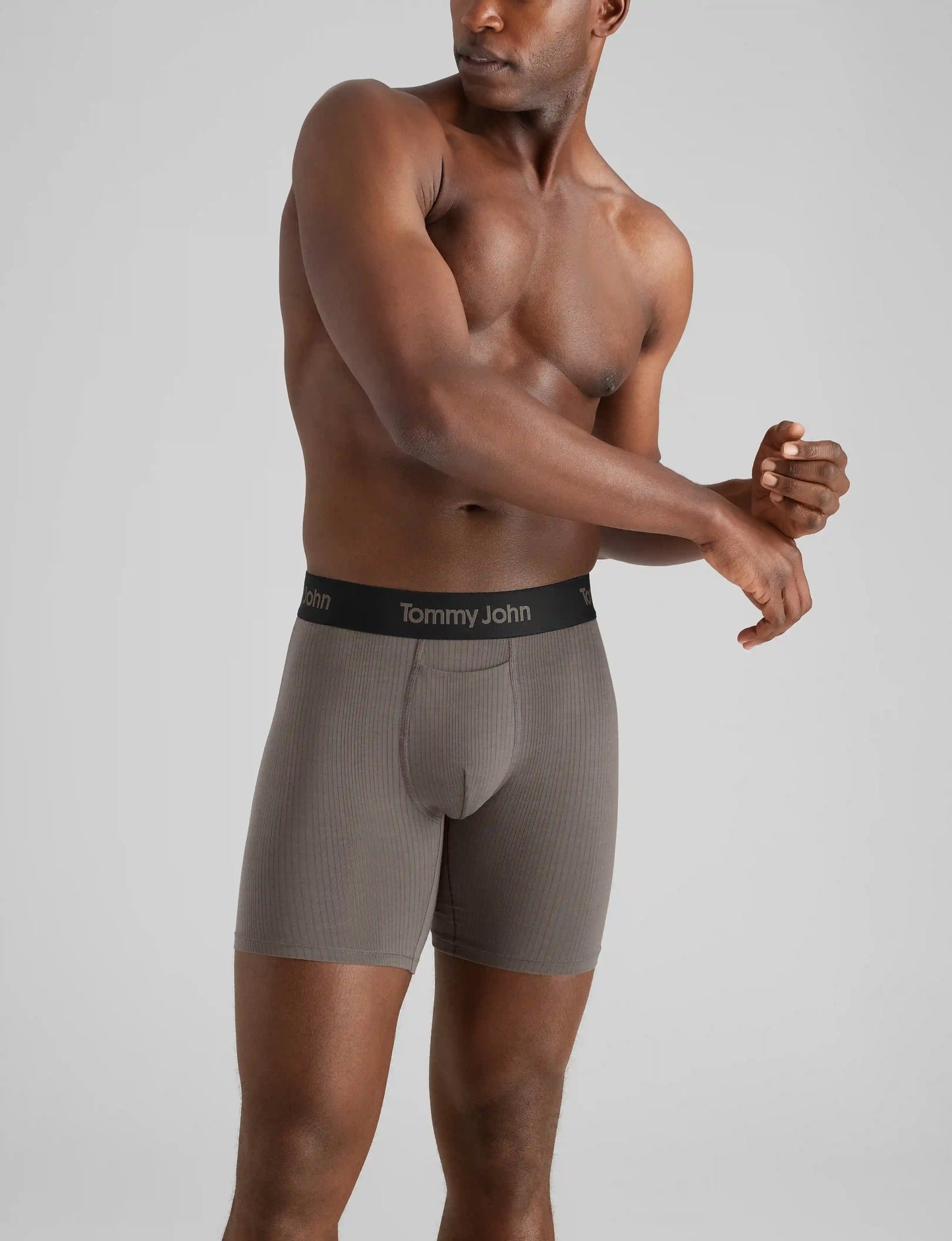 Second Skin Luxe Rib Mid-Length Boxer Brief 6" (6-Pack)
