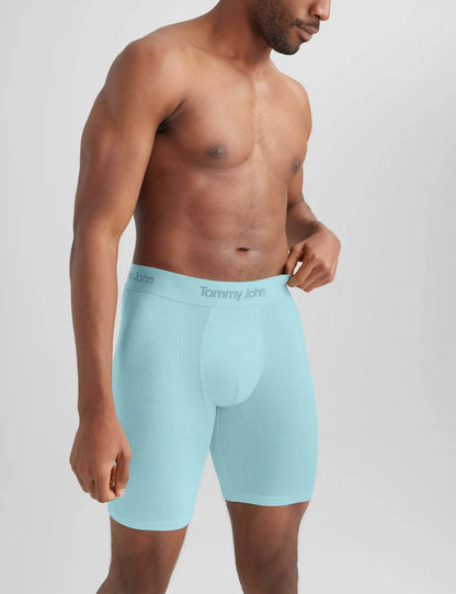 Second Skin Luxe Rib Boxer Brief 8"