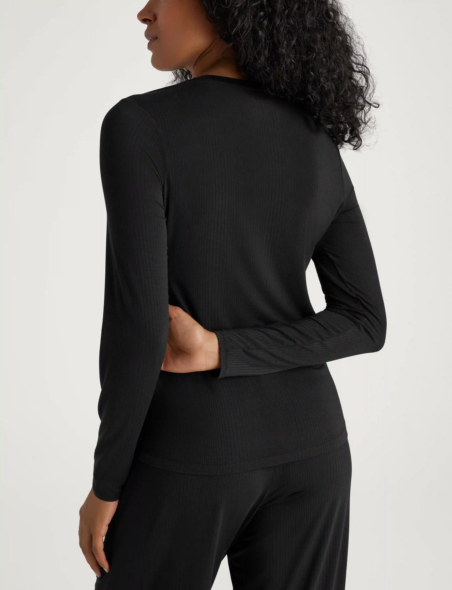 Women's Second Skin Luxe Rib Long Sleeve Crew Neck