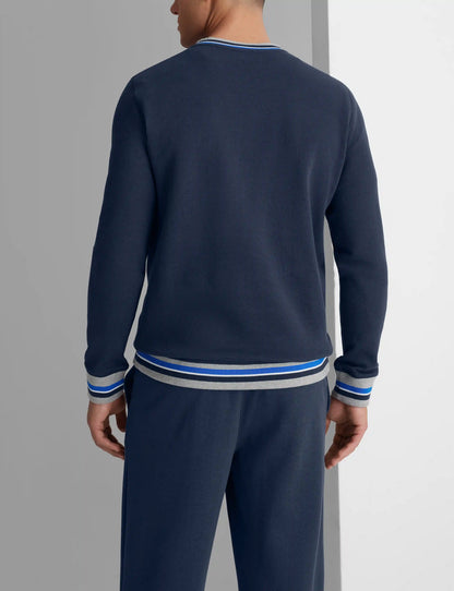 Varsity Stripe Crewneck Sweatshirt