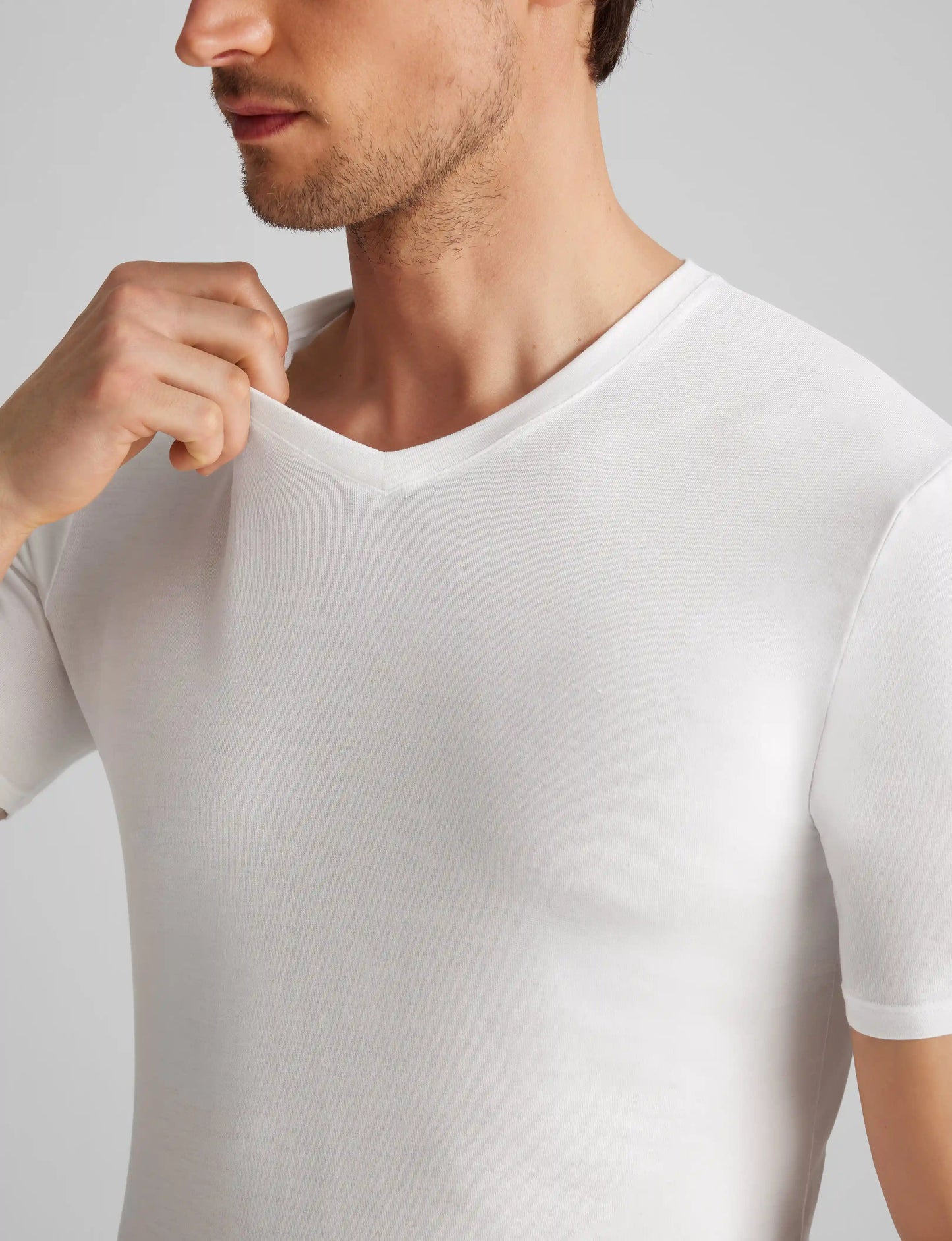 Second Skin High V-Neck Stay-Tucked Undershirt (6-Pack)