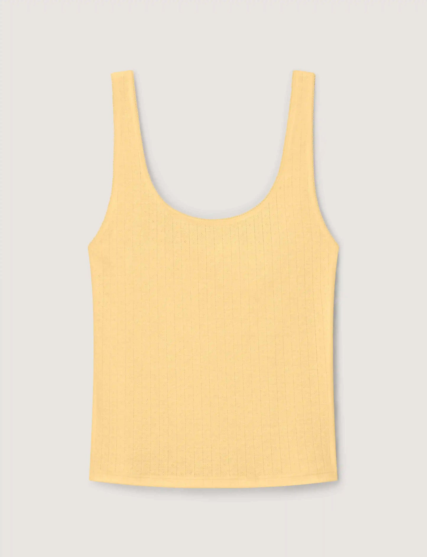Women's Cotton Pointelle Rib Tank
