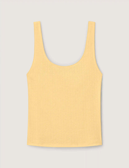 Women's Cotton Pointelle Rib Tank