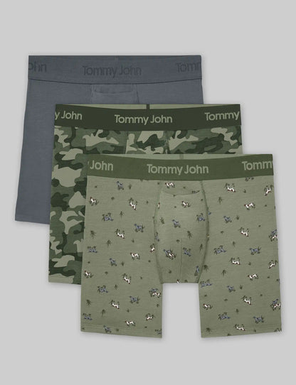 Second Skin Mid-Length Boxer Brief 6" (3-Pack)