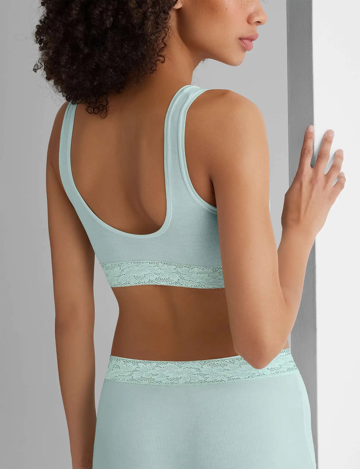 Second Skin Scoop Bralette, Lace Band