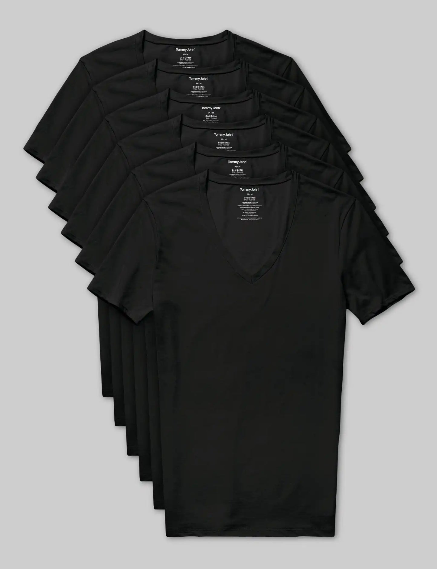Cool Cotton Deep V-Neck Stay-Tucked Undershirt (6-Pack)