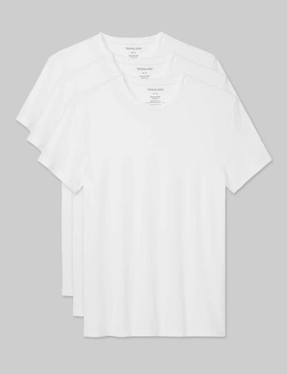Second Skin Crew Neck Modern Fit Undershirt (3-Pack)
