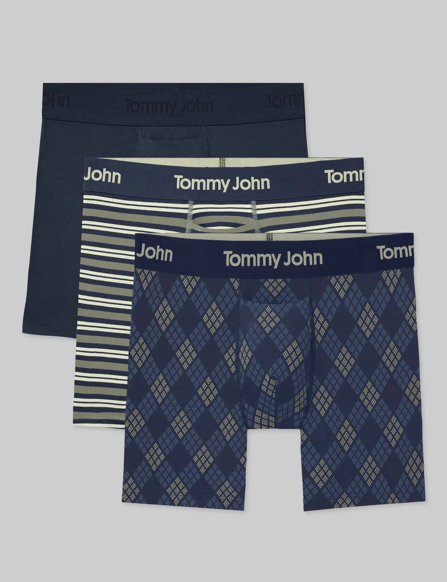 Second Skin Mid-Length Boxer Brief 6" (3-Pack)