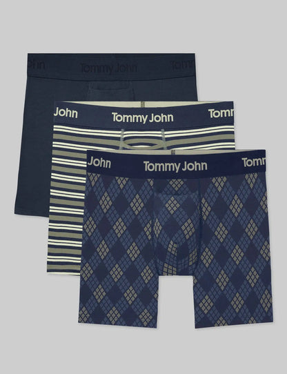 Second Skin Mid-Length Boxer Brief 6" (3-Pack)