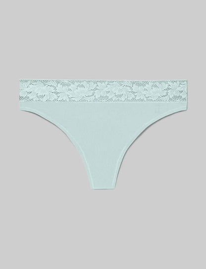Women's Second Skin Thong, Lace Waist