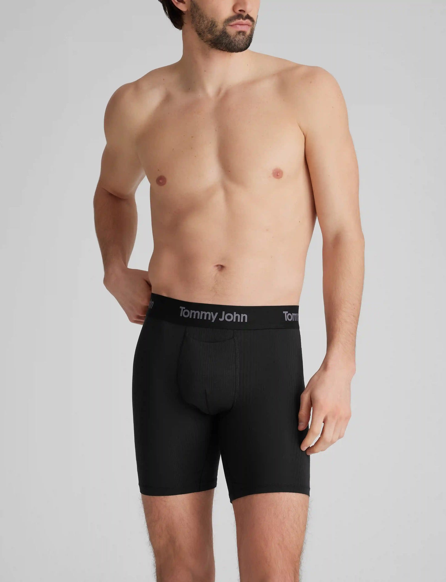 Second Skin Luxe Rib Mid-Length Boxer Brief 6" (6-Pack)