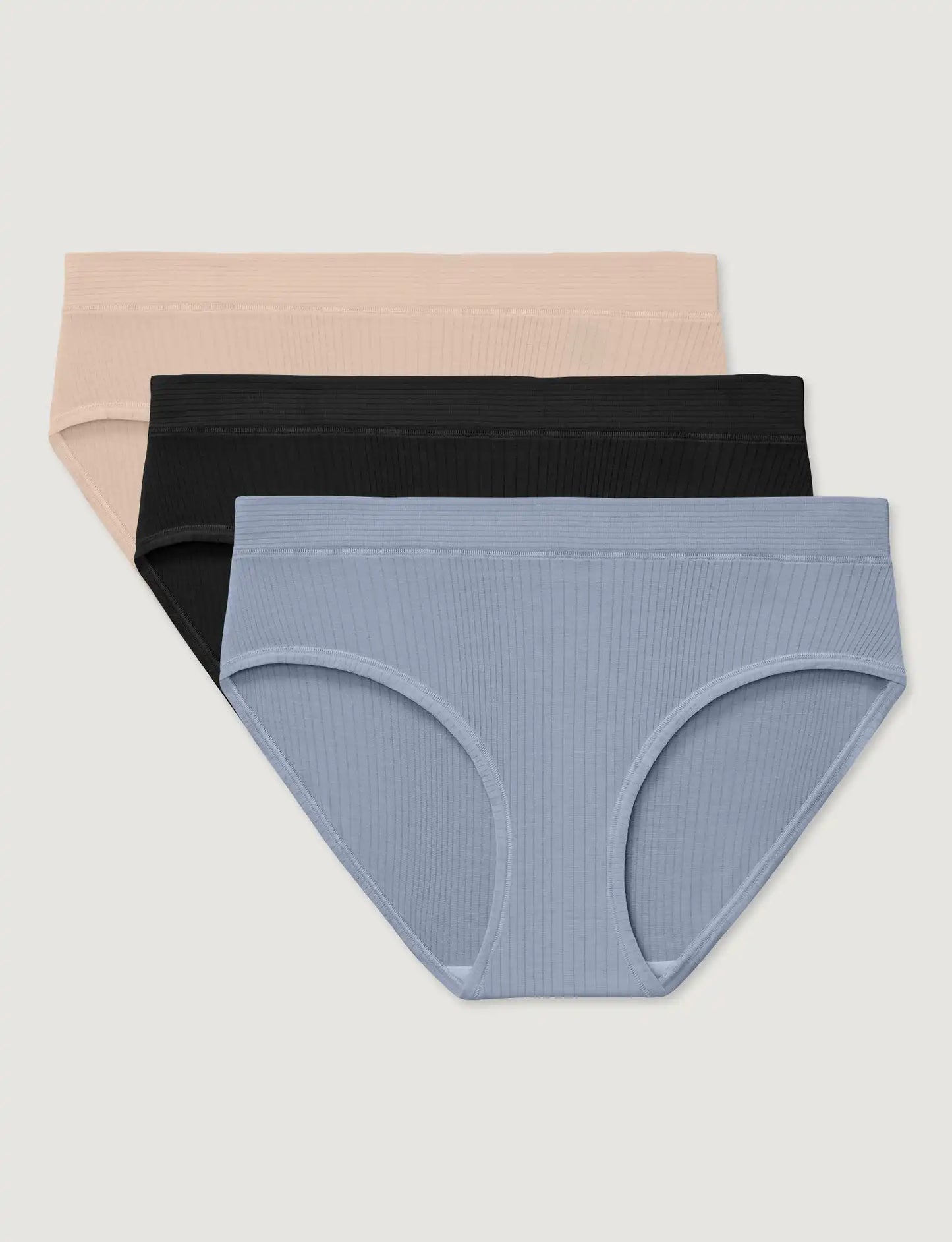 Women's Second Skin Luxe Rib Brief (3-Pack)