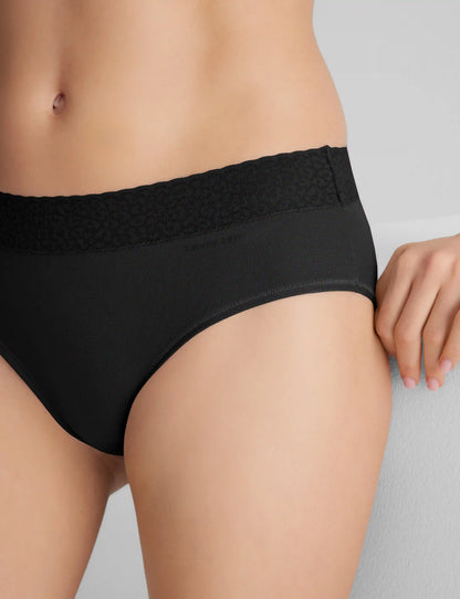 Women's Second Skin Brief, Lace Waist