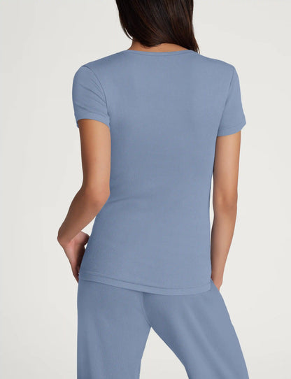 Women's Micro Rib Tee & Short Set