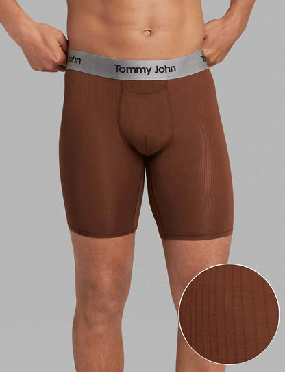Second Skin Luxe Rib Boxer Brief 8"