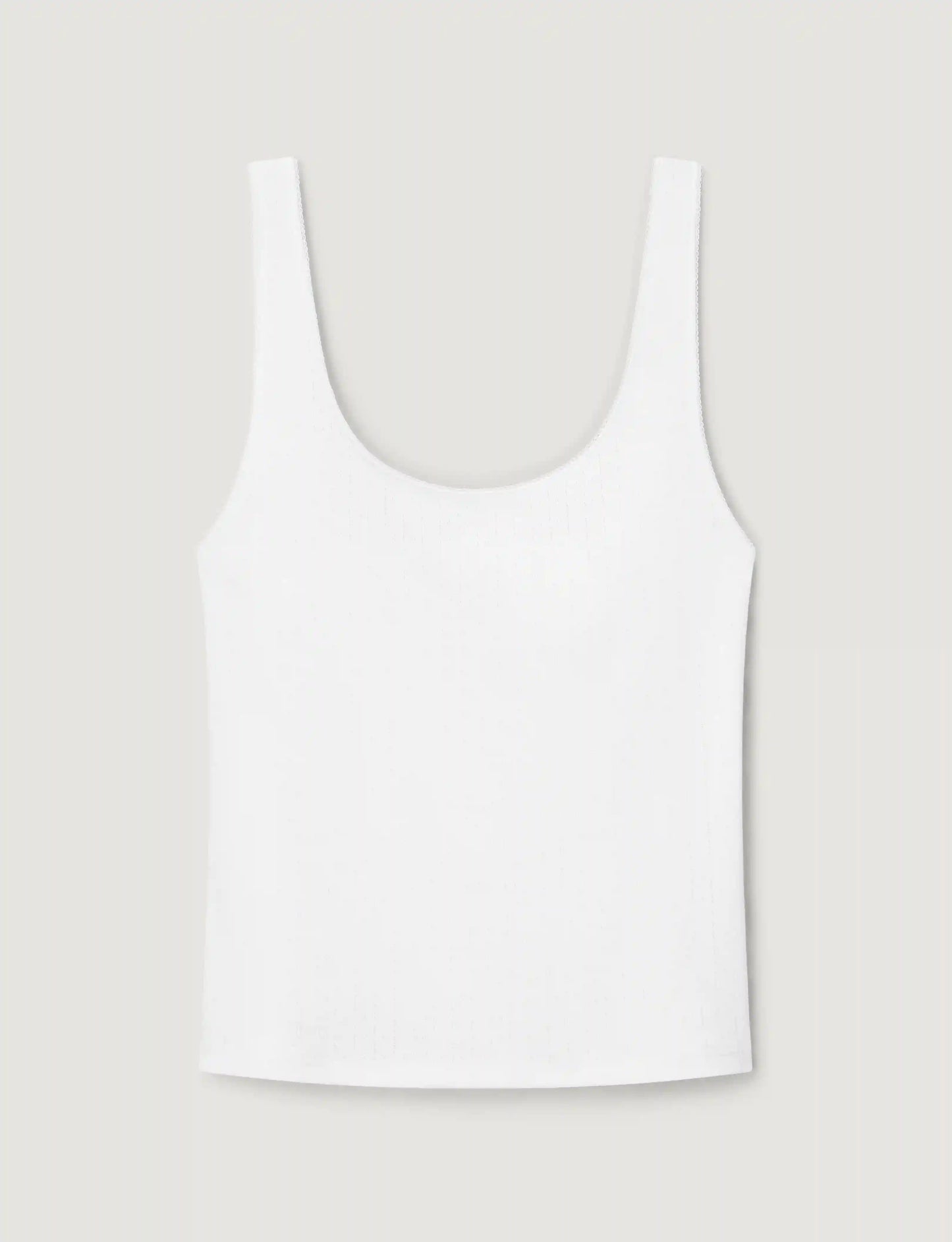 Women's Cotton Pointelle Rib Tank