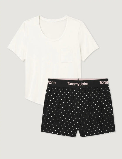 Women's Second Skin Sleep Pocket Tee & Short Set