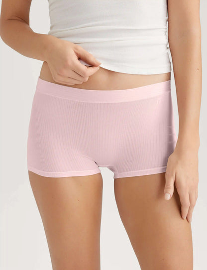 Women's Second Skin Luxe Rib Boyshort (5-Pack)