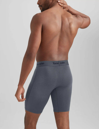 Second Skin Luxe Rib Boxer Brief 8"